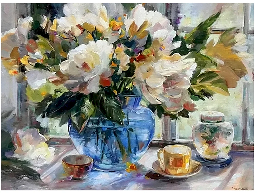 Alexei Antonov Stilleben und Blumen