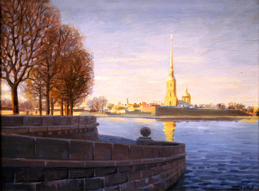 Gemälde der Peter und Paul Festung in St. Petersburg. St. Petersburg