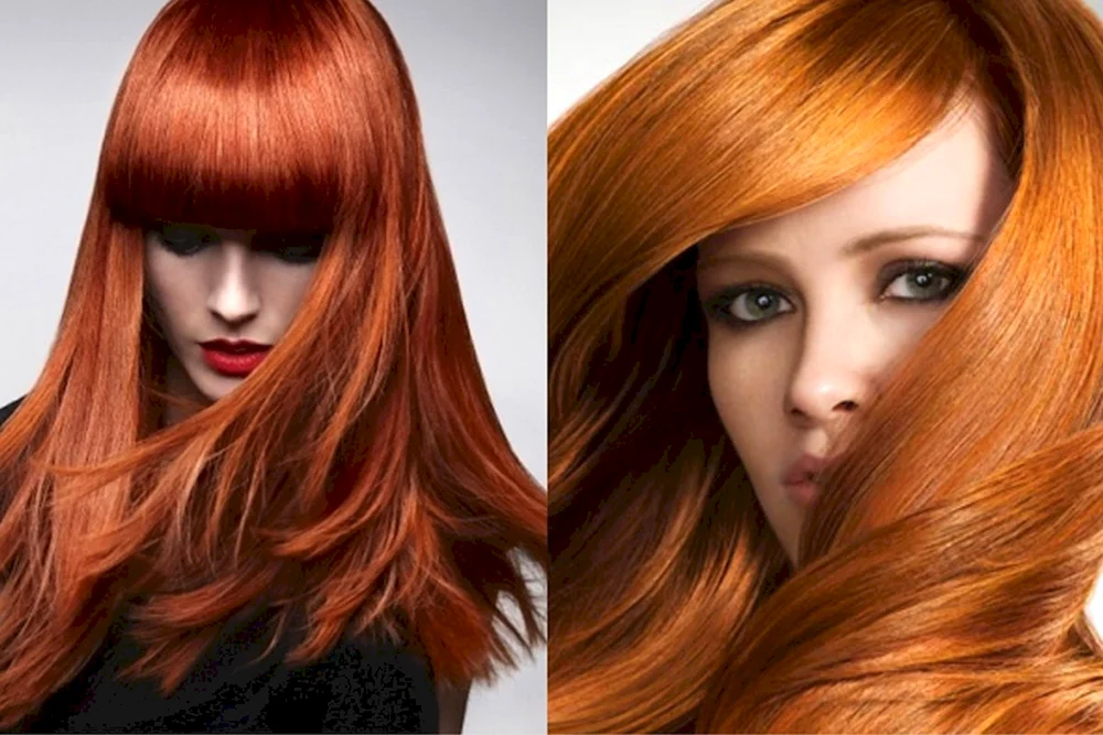 Kastanienrot Haarfarbe