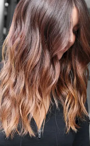 Kastanien-Balayage