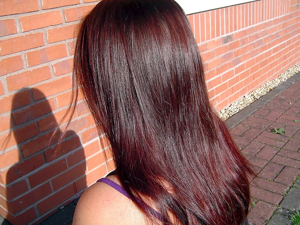 Ombré auf schwarzem Haar