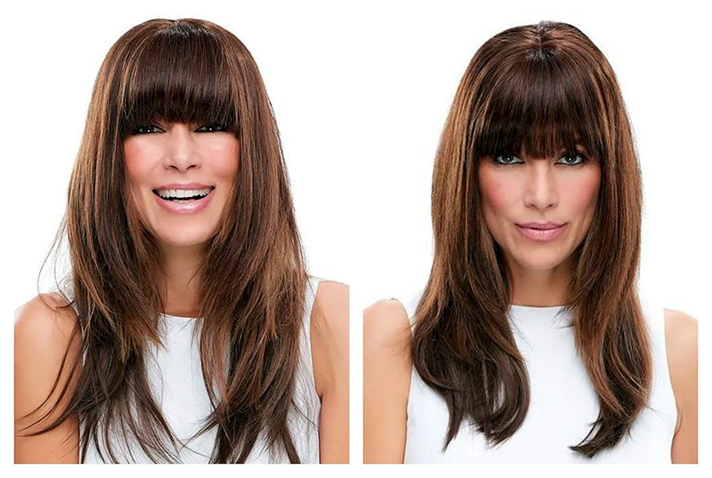 Kaskade Fransen filigraner Haarschnitt