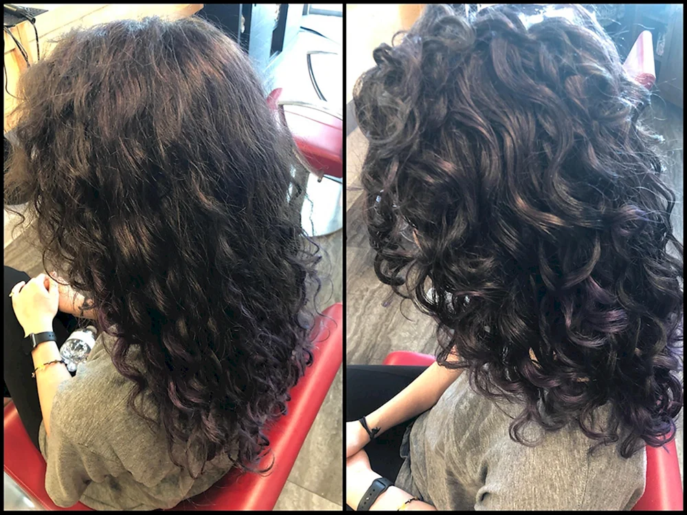 Haar nach Keratin