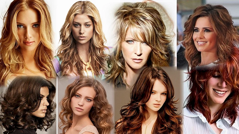 Kaskadenfrisuren auf einem Bob Rhapsodie auf mittlerem Haar