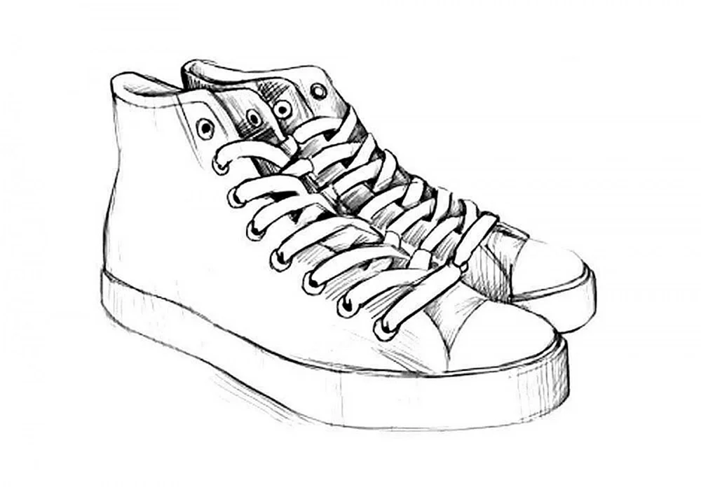 Sneakers mit Bleistift