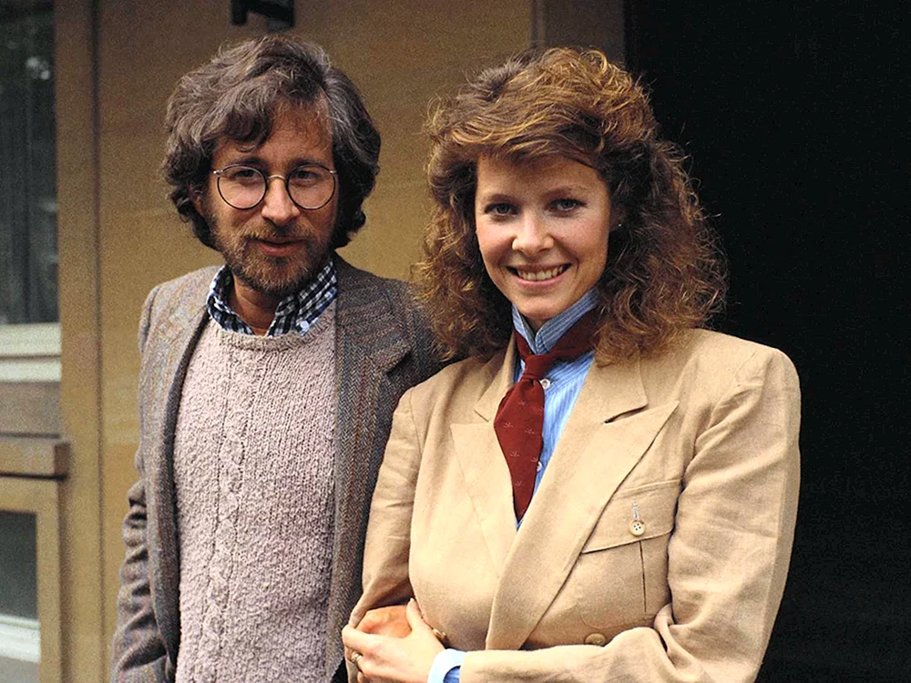 Kate Capshaw und Steven Spielberg am Set von Indiana Jones