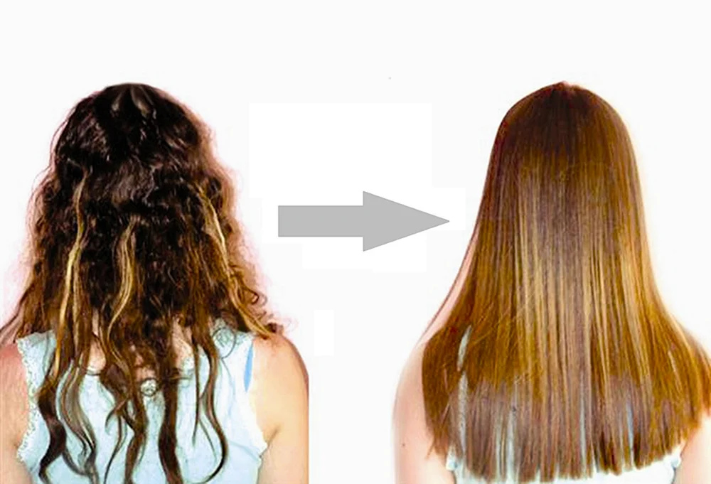 Glattes Haar