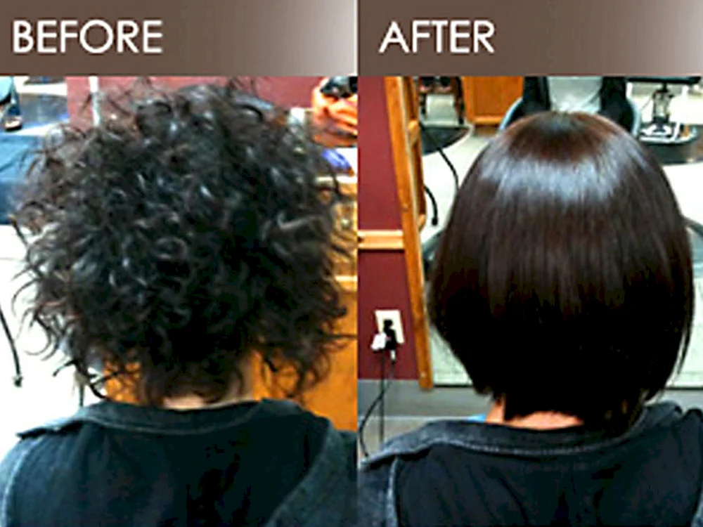 Bob rotes Haar