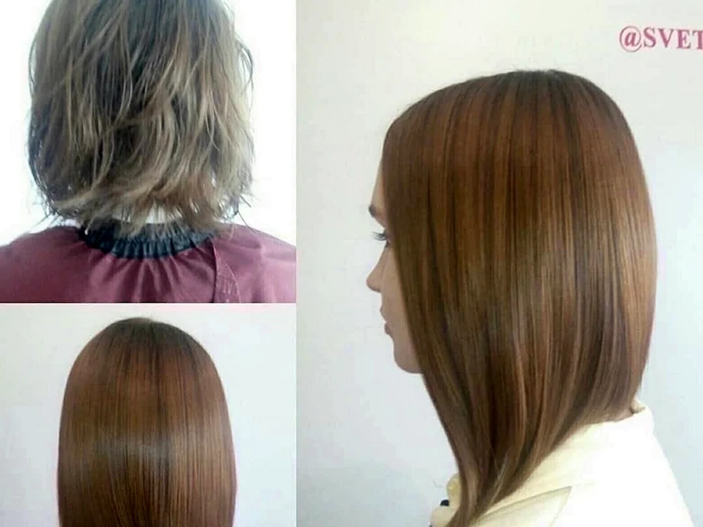 Keratin-Haarglättung für kurzes Haar Glätten für Cascade