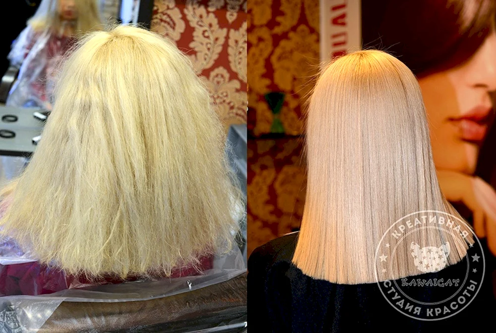 Keratin-Glättung für Blondinen