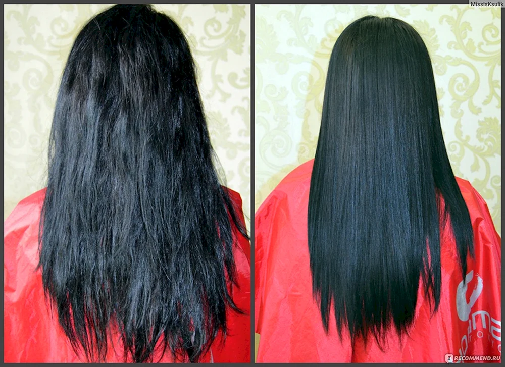 Keratin Haarglättung für schwarzes Haar