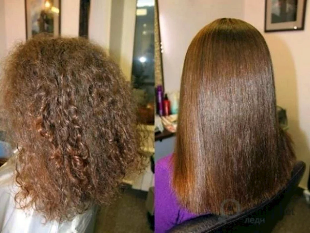 Keratin Glättung für lockiges Haar