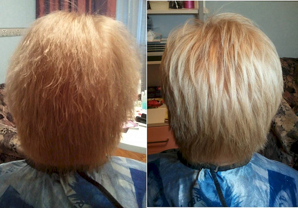 Keratin Glättung für kurzes Haar