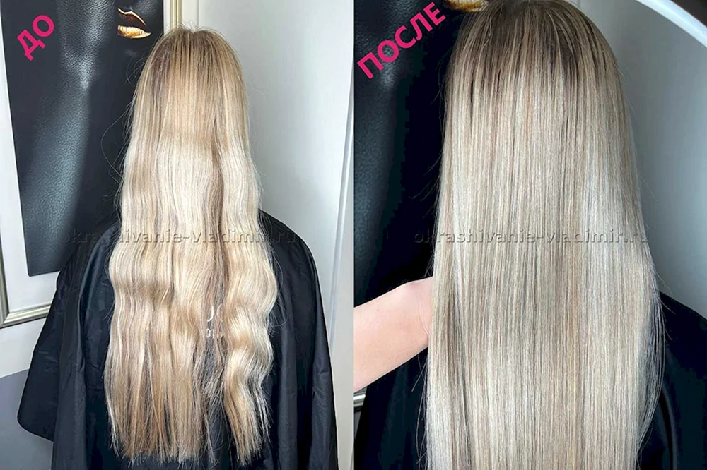 Keratin Glättung Haarfront
