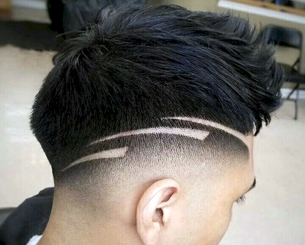 Haartattoo fade