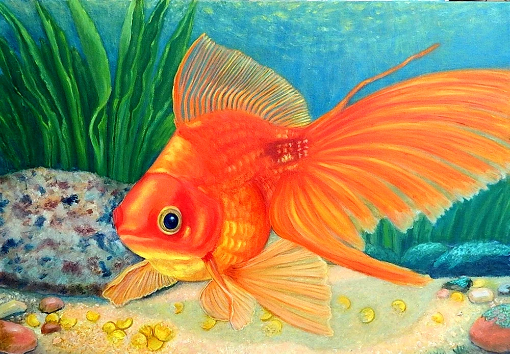 Goldfisch Rhinestone Fish