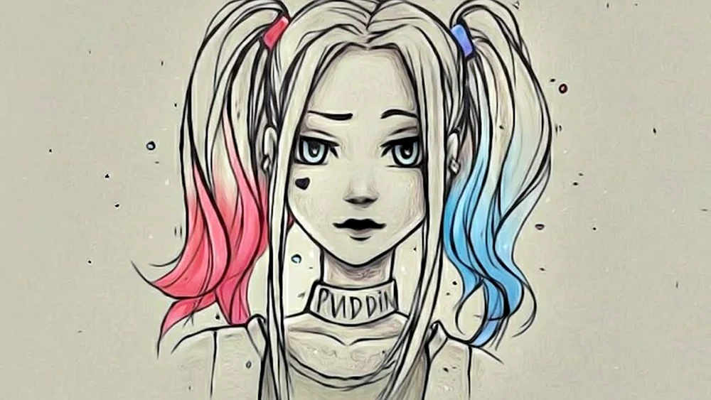 Harley Quinn für das Skizzenbuch