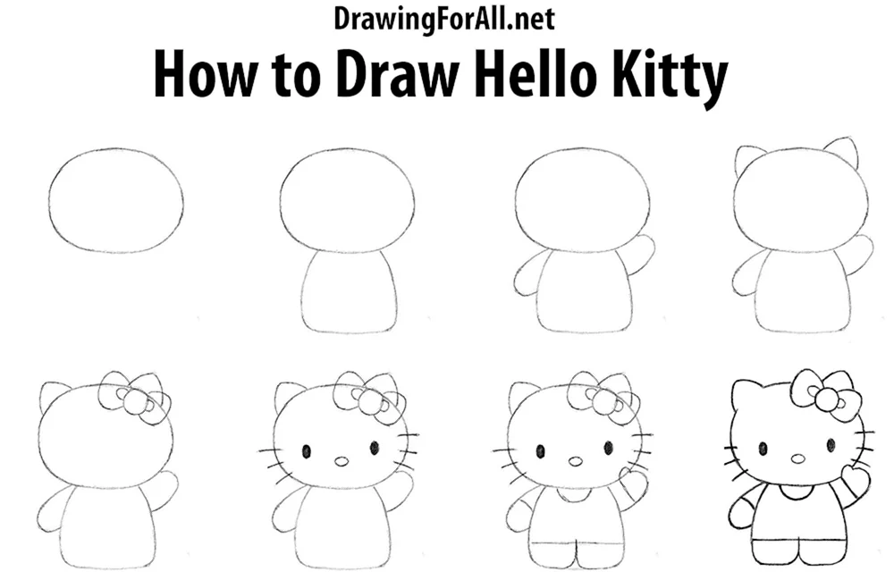 Kuromi und Hello Kitty zum Ausmalen