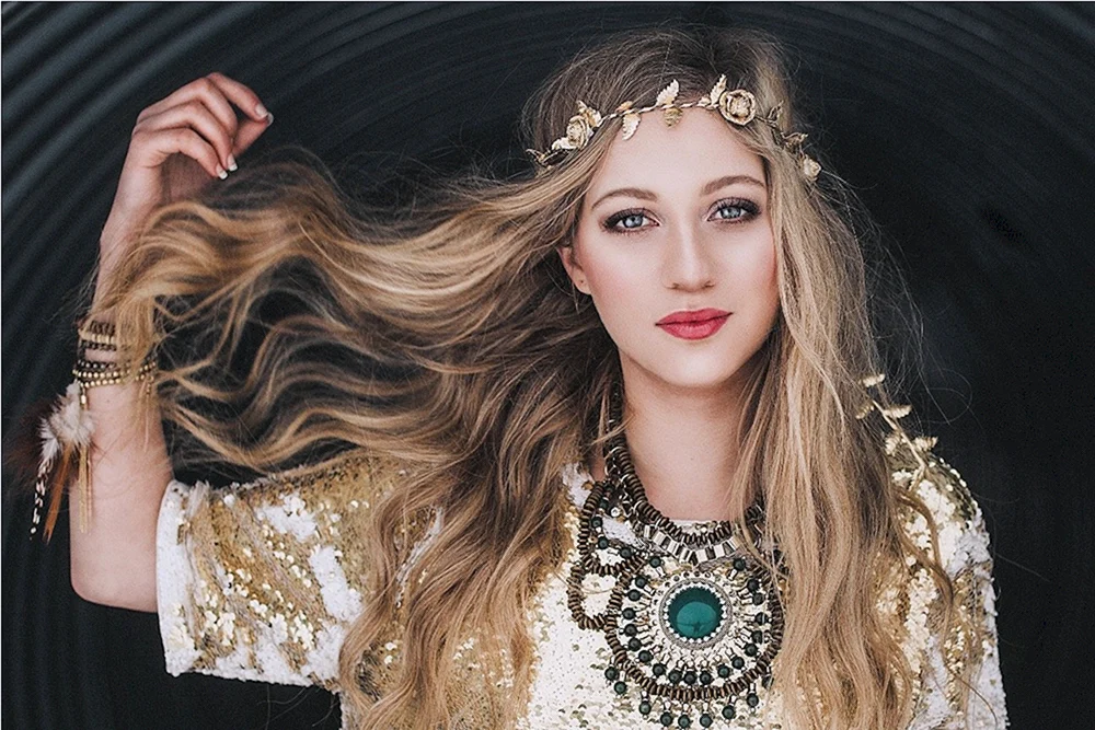 Hippie Chic Stil Frisur