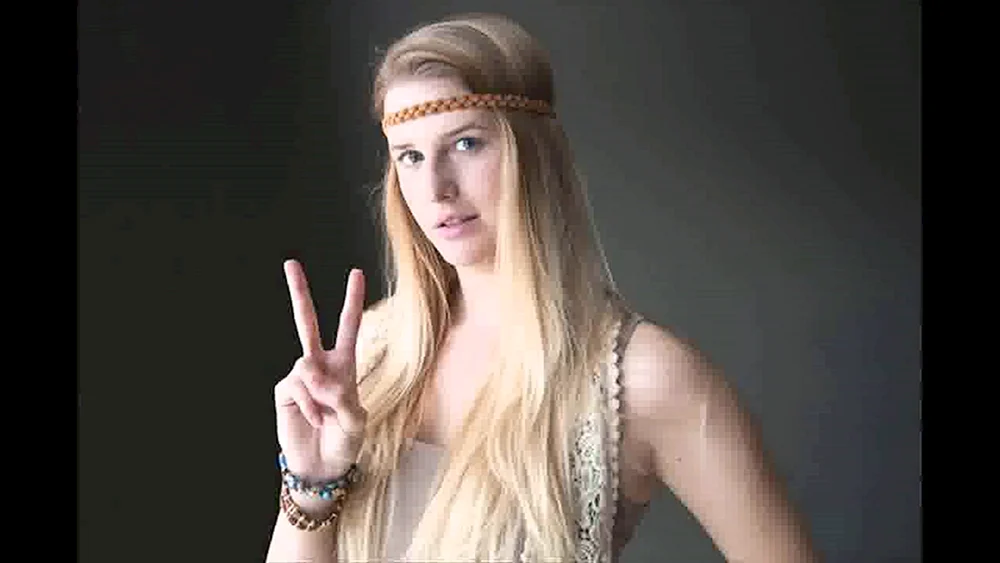 Boho Stil Haare und Make-up