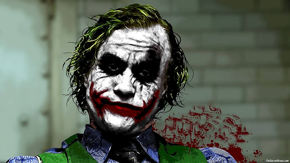 Joker hit Ledger art