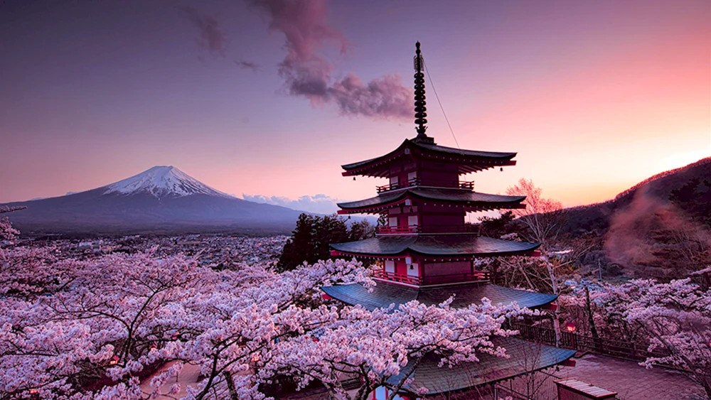 Fuji-Tempel in Japan.