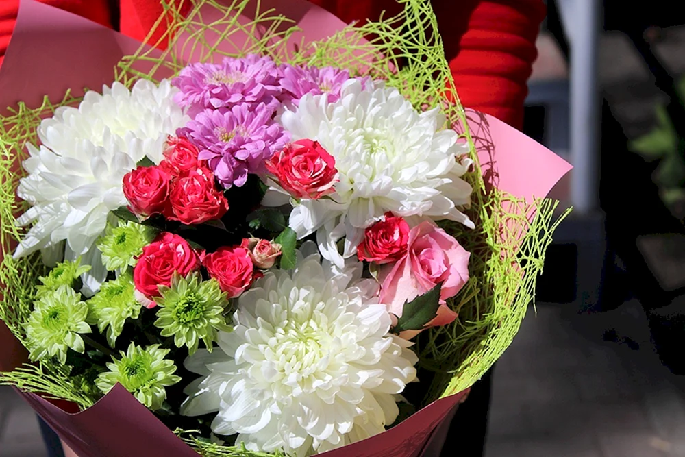 Chrysanthemenstrauß Feier