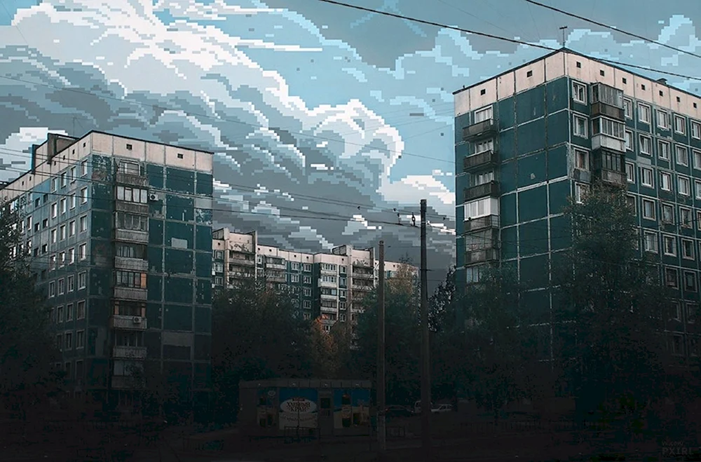 Khruschtschewka Pixel Art