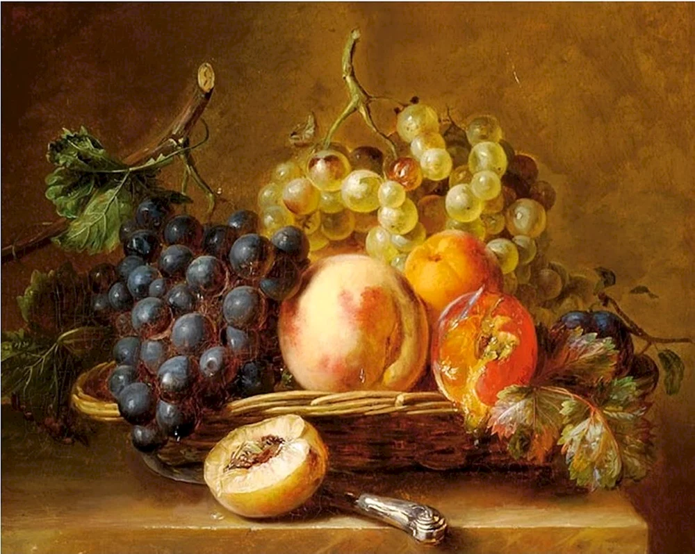 Ilya Mashkov Stillleben mit zerbrochenem Granatapfel