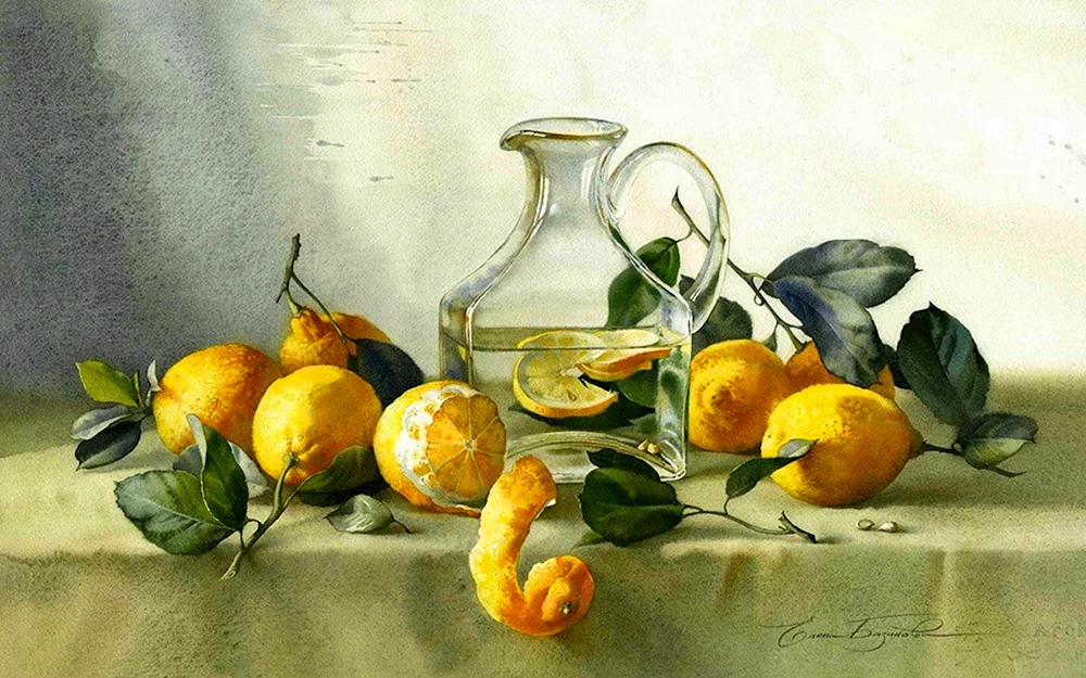 Akademikerin Rangtasvir Stillleben Aquarellieren