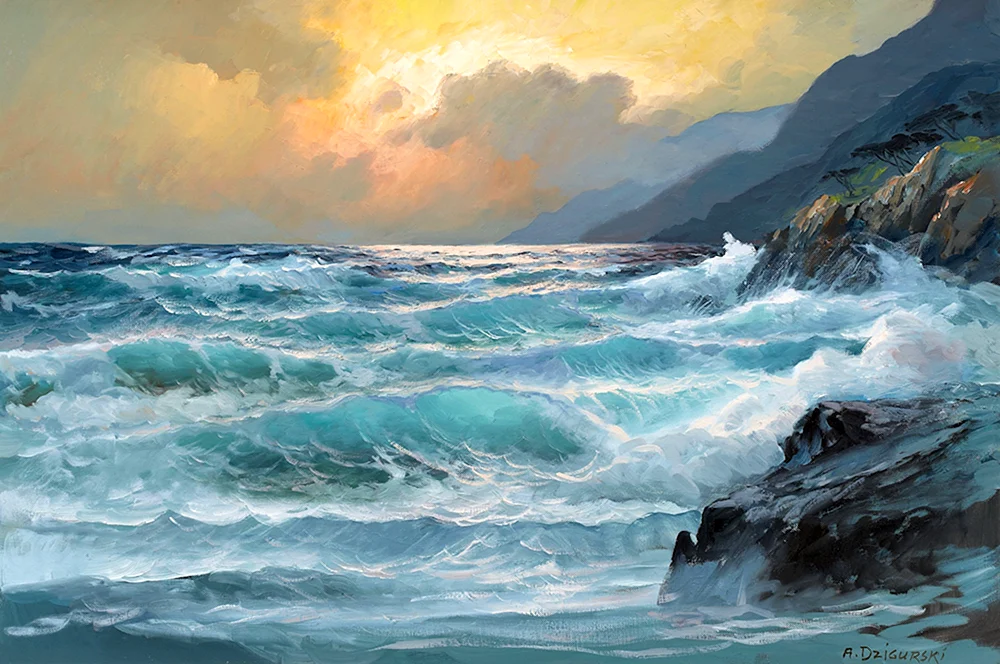 Marinemaler Byron Pickering