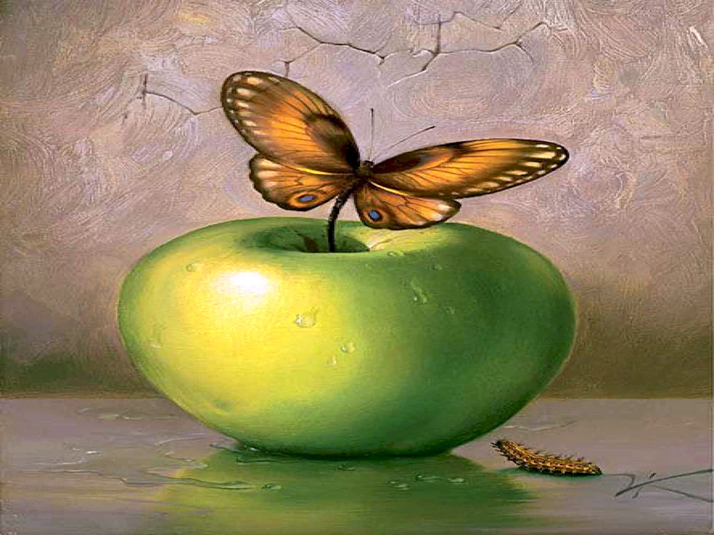 Surrealistischer Maler Vladimir Kush Schmetterlinge