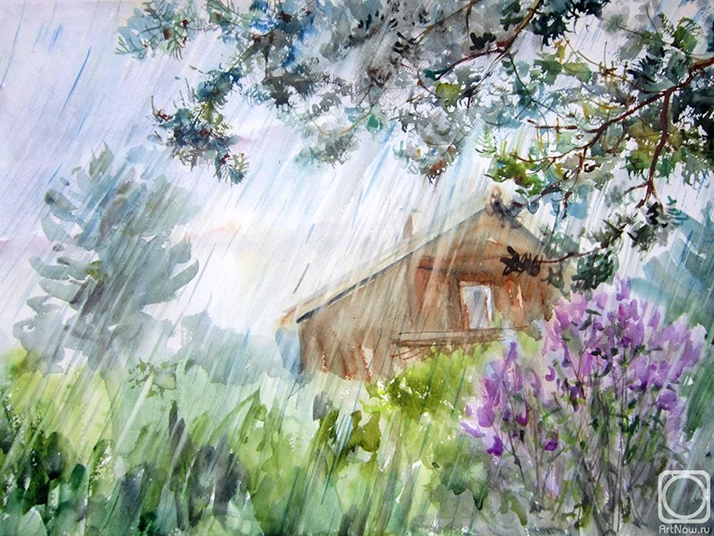 Künstler Vyacheslav Chernakov. Aquarell