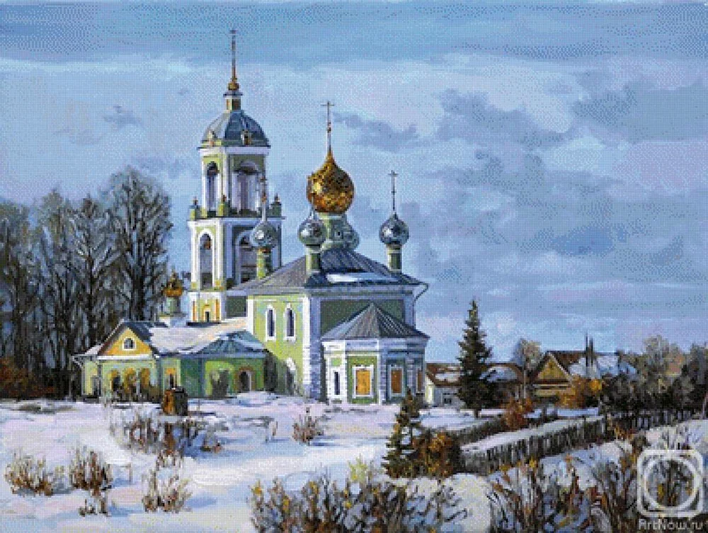 Maler Eduard Panow Kirche des Heiligen Nikolaus des Wundertäters