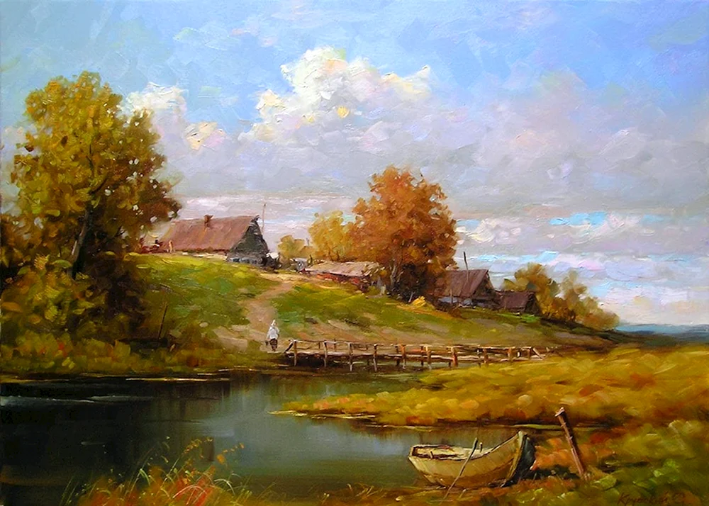 Der Künstler- Landschaftsmaler Sergei Krupsky