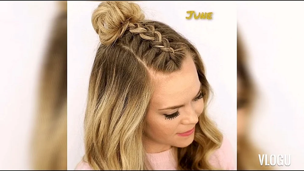Malve Pferdeschwanz mit Locken