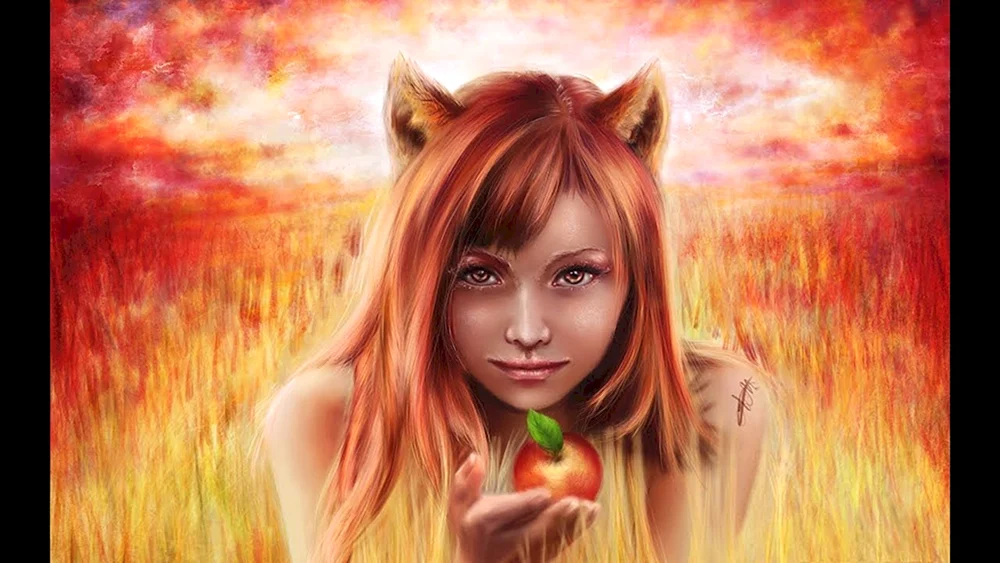 Mädchen und Fuchs