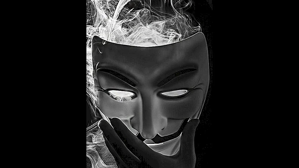 Maskierter Mann in einer Maske