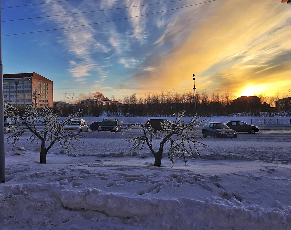 Surgut im Winter