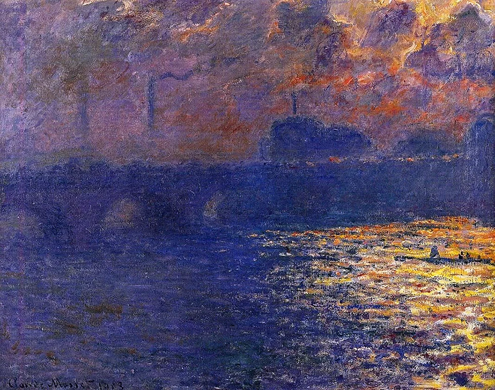 Claude Monet Waterloo Brücke