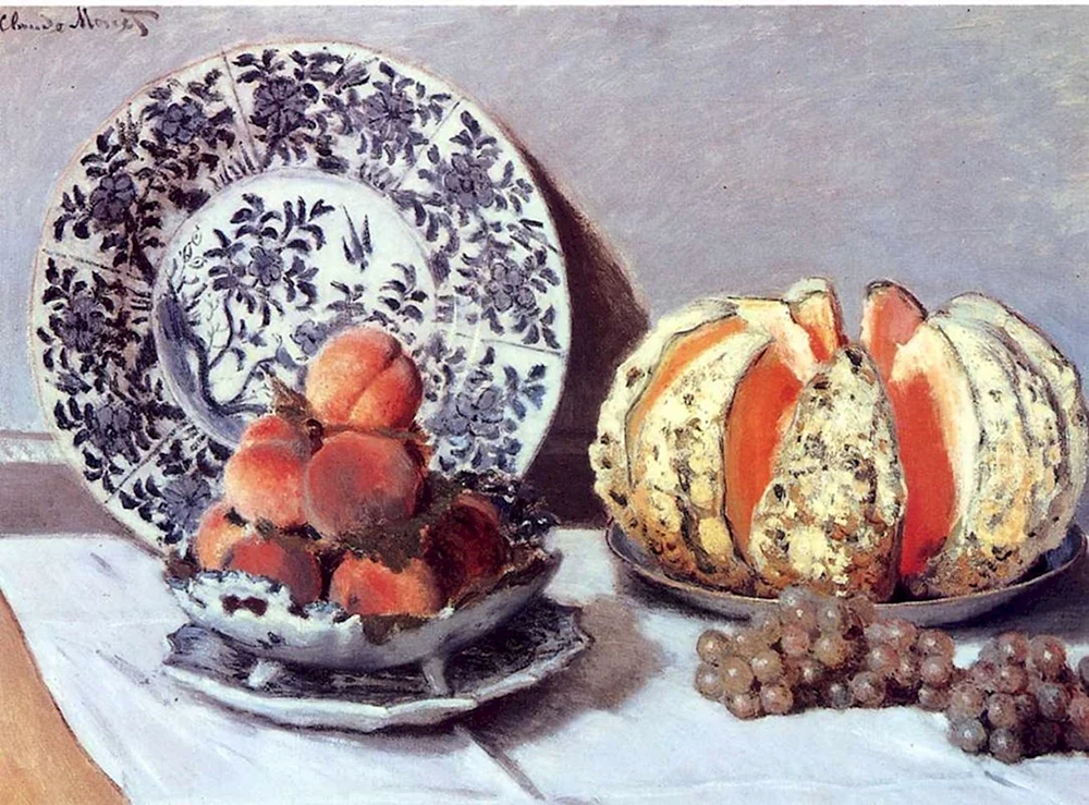 Claude Monet Stillleben mit Melone