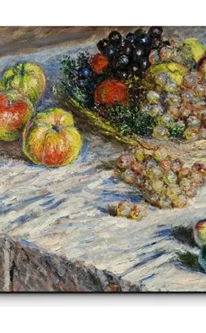 Claude Monet Stillleben mit Äpfeln und Trauben