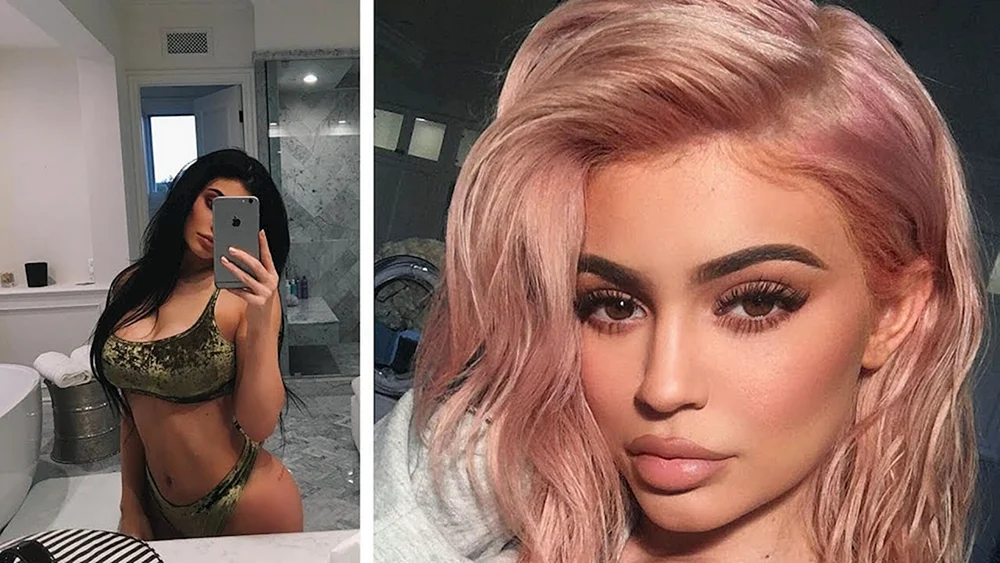 Kylie Jenner erdbeerblond Haarfarbe 2022 blond