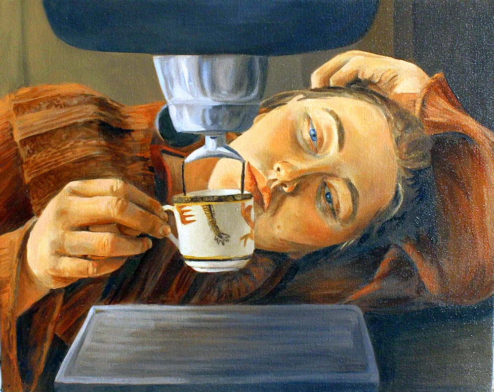 Kaffeemalerei Stillleben