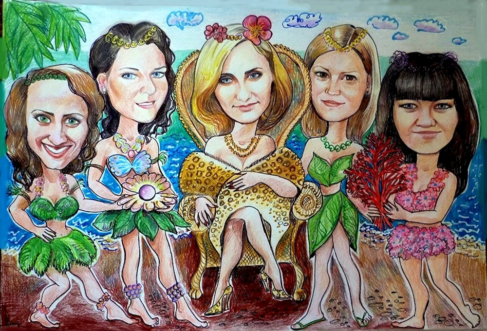 Karikatur Larissa Schigorina