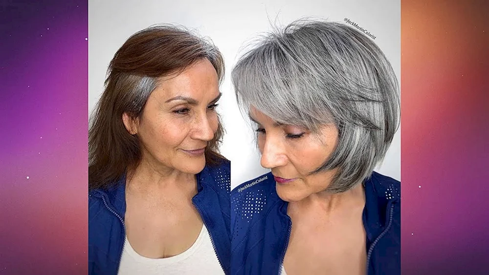 Graue Haare färben