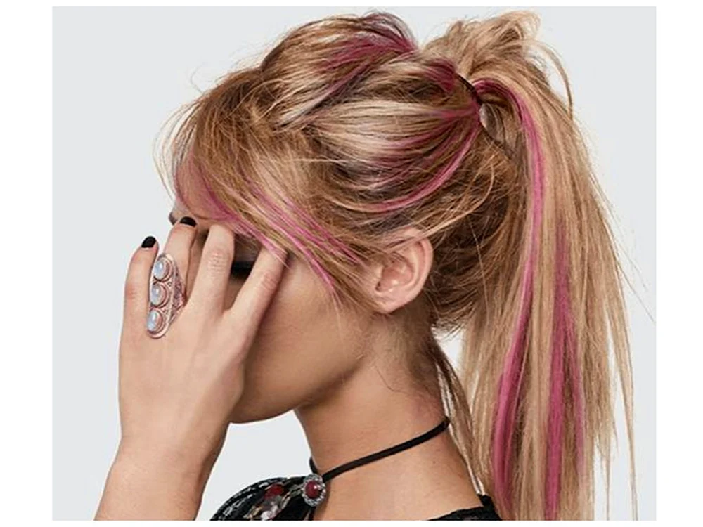 Pinkes Haar