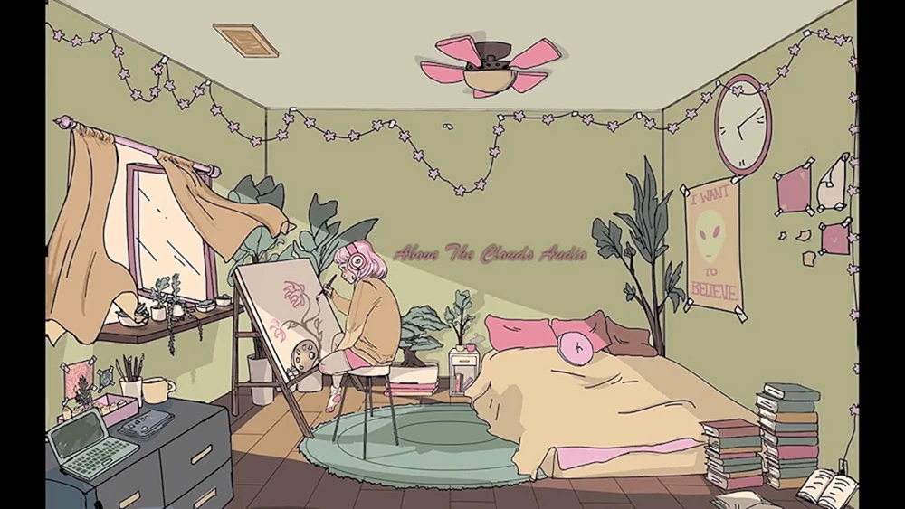 Schmetterlinge Ästhetik Indie KID Zimmer im Cartoon Stil