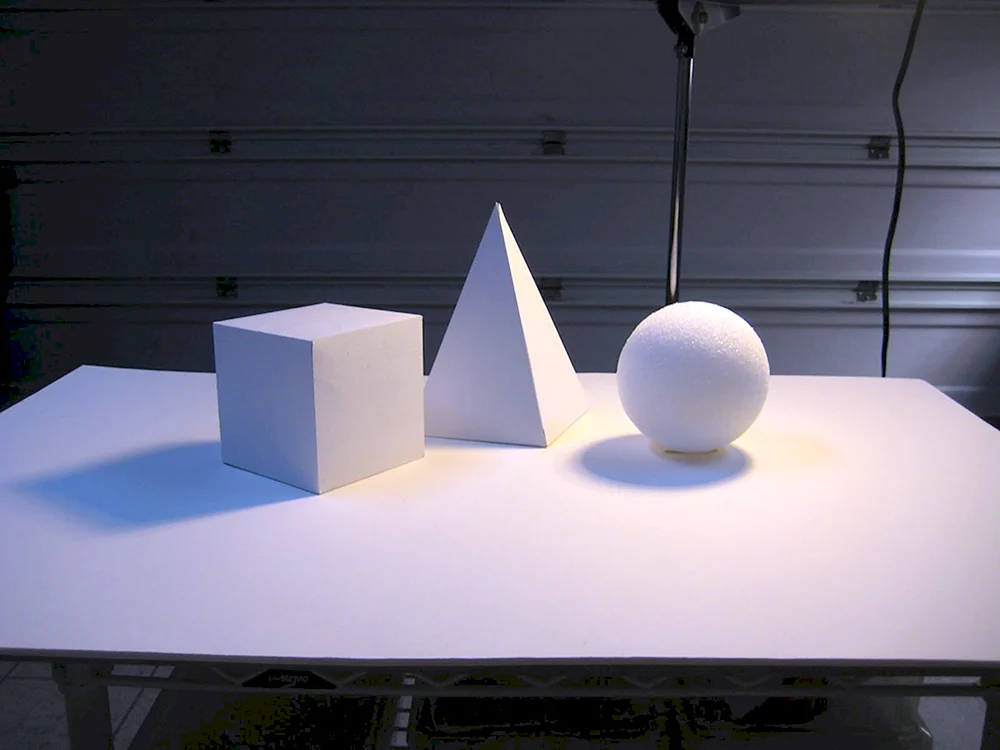 Gips geometrische Figuren Komposition