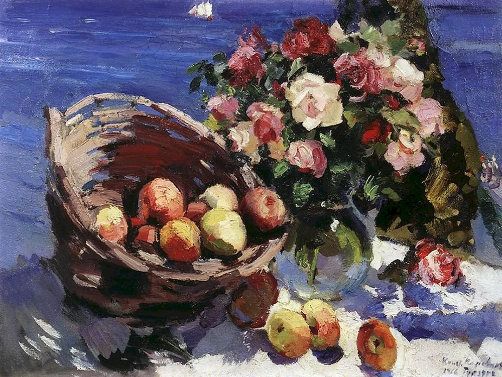 Konstantin Alekseevich Korovin Gurzuf Obstkorb 1916